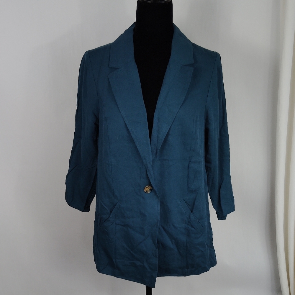 Torrid Studio Linen Blazer